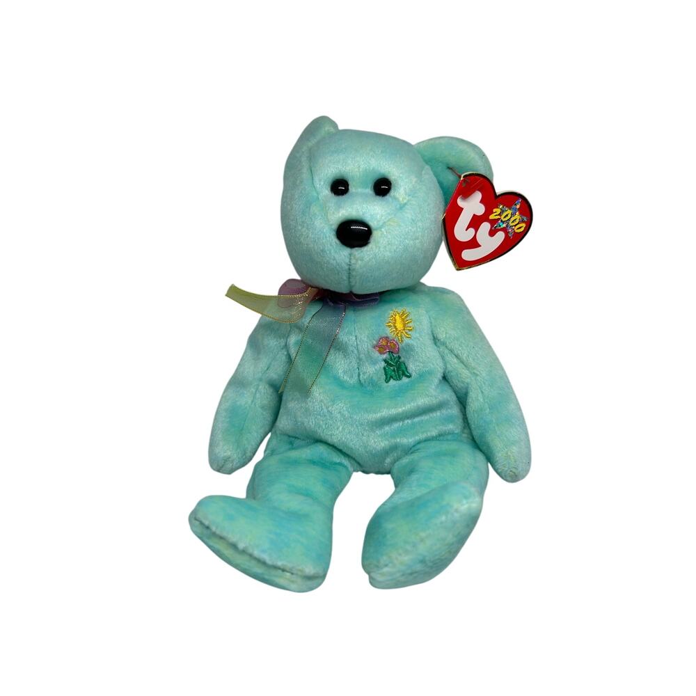 TY BEANIE BABIES ARIEL the BEAR 2000 Plush Stuffed Animal